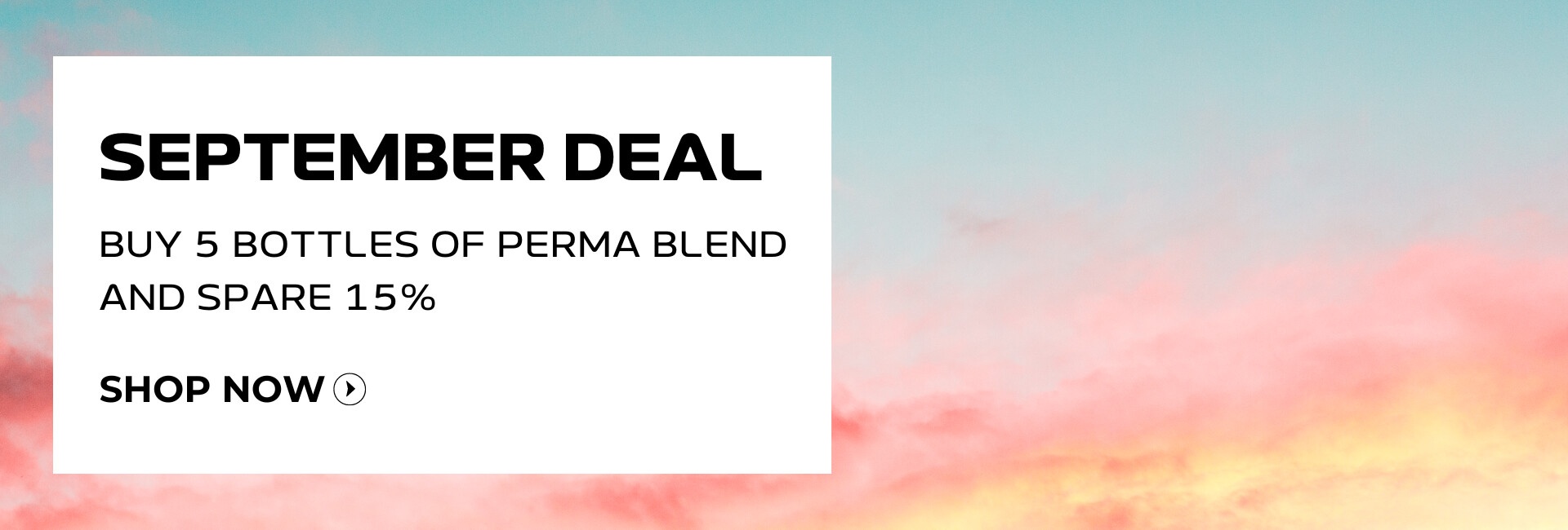 Save up to 15% by buying 5 bottles of Perma Blend