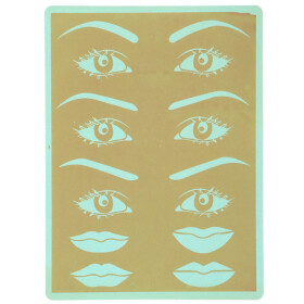 PMU - Practice Pad - Eyebrows, Eyelid & LIps