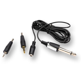 EZ - Klinkenstecker Silikon Kabel mit 2 Adapter (2,4 mm...