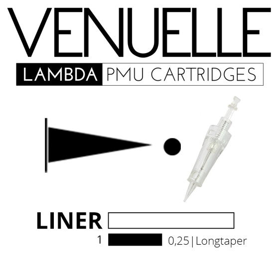 VENUELLE - Lambda Cartridges - 1 Round Liner  0,25