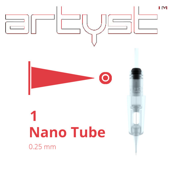 ARTYST - H1 PMU Cartridges - 1 Nano Tube - 0,25 mm