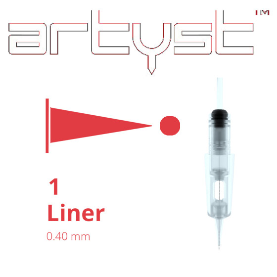 ARTYST - H1 PMU Cartridges - 1 Liner - 0,40 mm