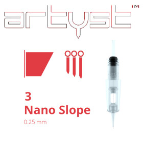 ARTYST - H1 PMU Cartridges - 3 Nano Slope - 0,25 mm