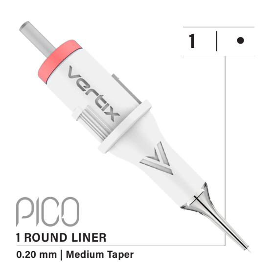 VERTIX - Pico PMU Membrane Cartridges - 1 Round Liner 0,20 mm MT