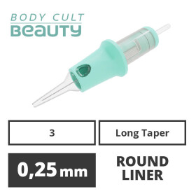 BODY CULT BEAUTY - Precision PMU Cartridges - 3 Round Liner - LT - 20 pcs 0,25 mm