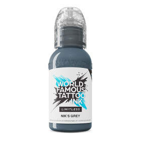 World Famous Limitless - Tattoo Farbe - Niks Grey 30 ml